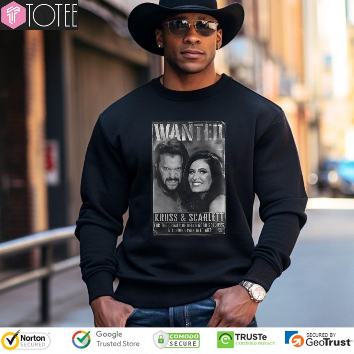 Wanted Kross And Scarlett Wwe For The Crimes Of Being Good Soldiers T-shirt 3
