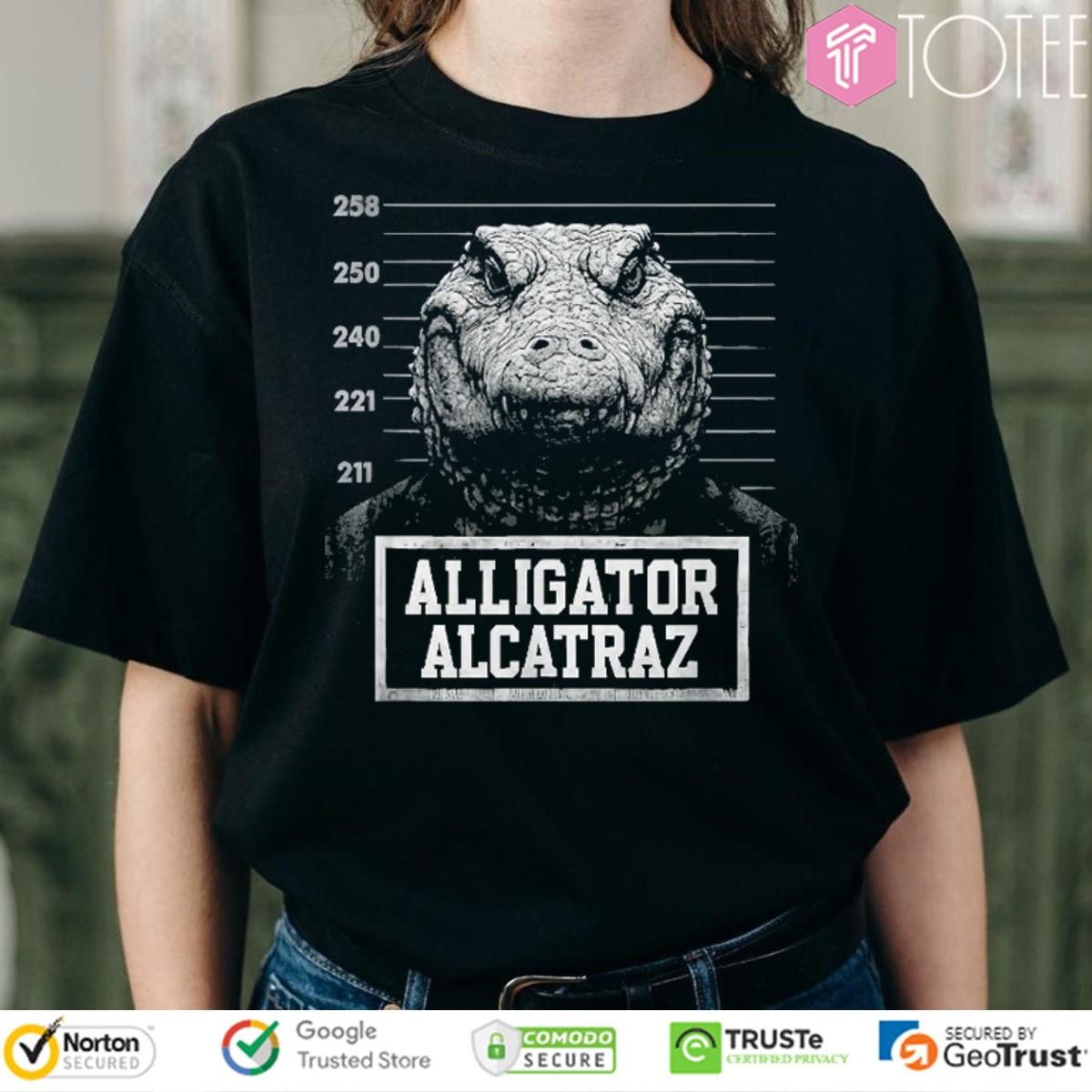 Alligator Alcatraz Florida Everglades Mugshot T-shirt 1