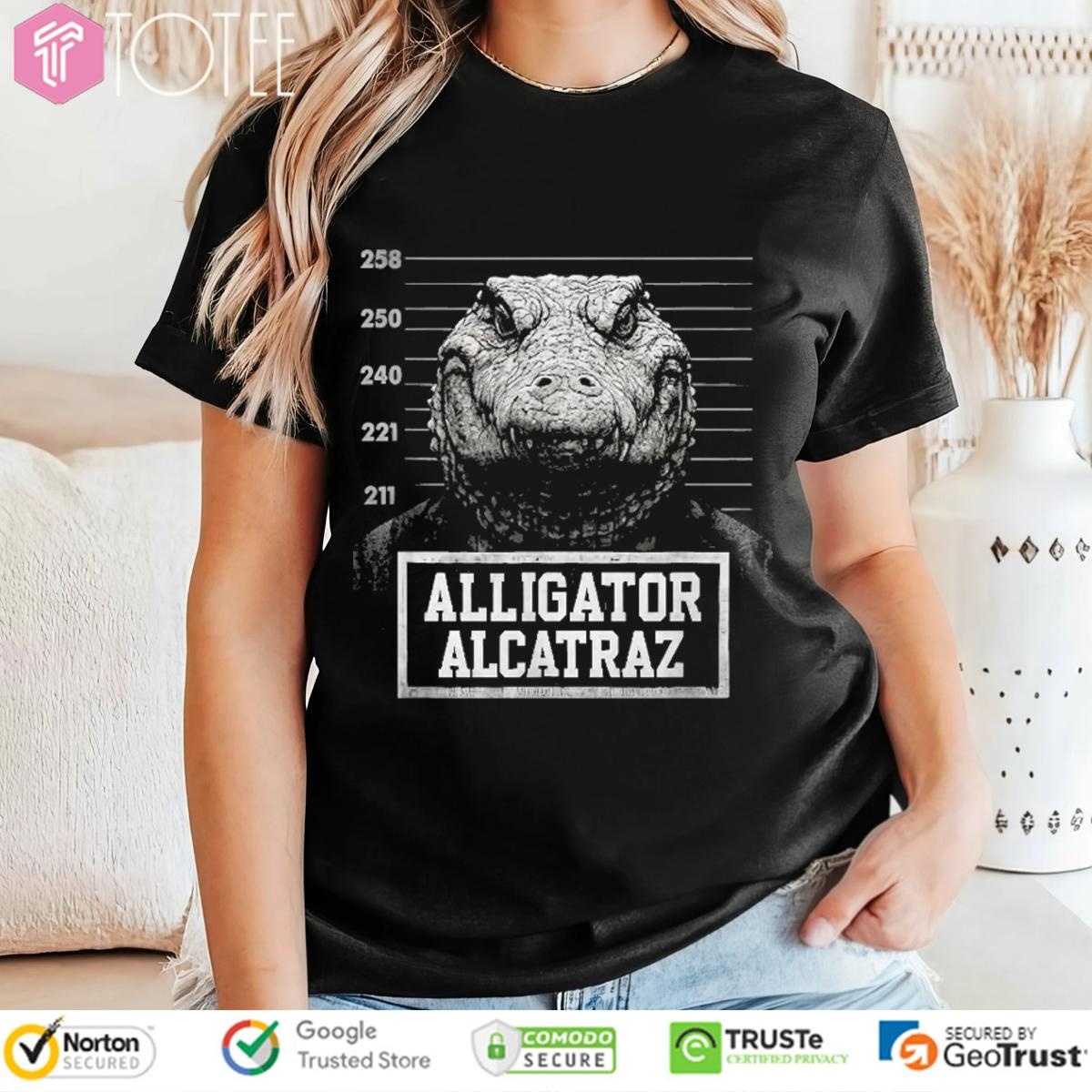 Alligator Alcatraz Florida Everglades Mugshot T-shirt 4