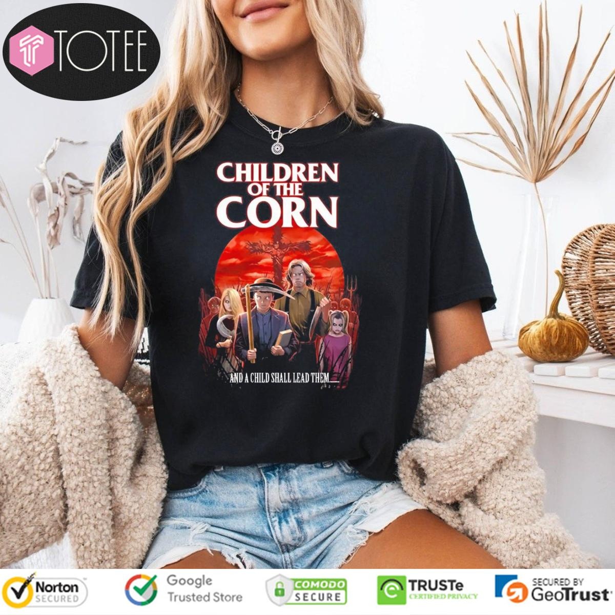 Children Of The Corn And A Child Shall Lead Them Horror Movie T-shirt 4