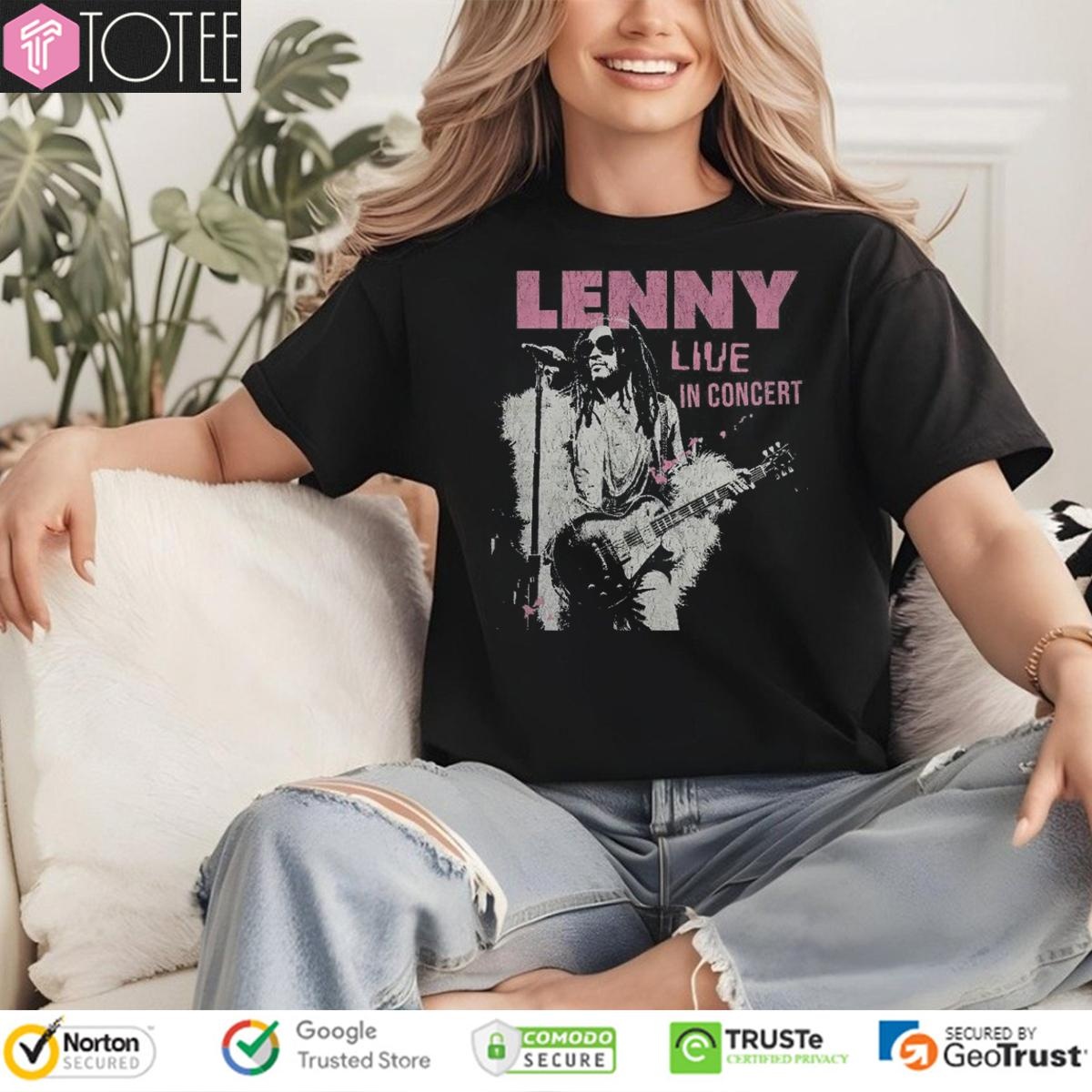 Lenny Kravitz With Guitar Live In Concert T-shirt 4