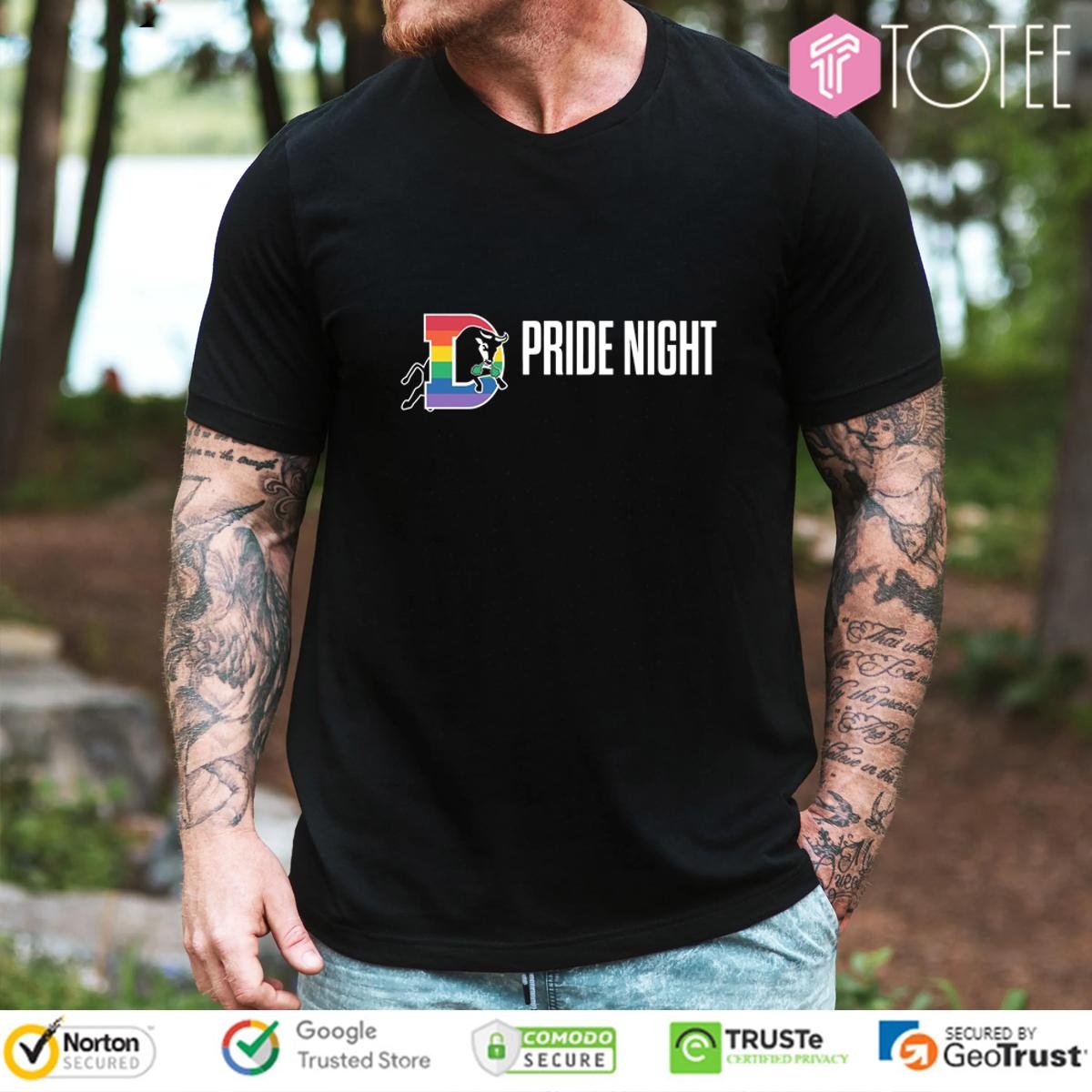 Lgbt Pride Night Durham Bulls Logo T-shirt 1