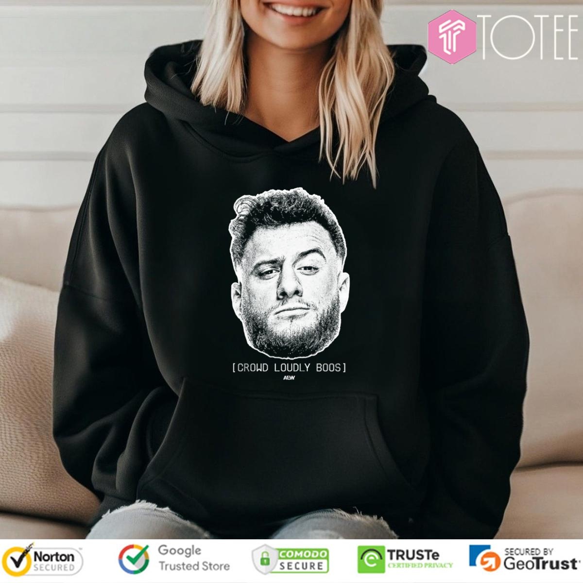 Mjf Crowd Loudly Boos Big Head Aew T-shirt 2