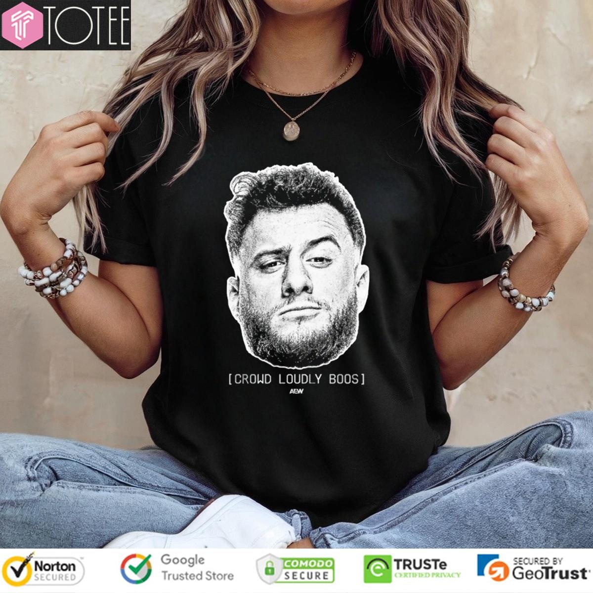 Mjf Crowd Loudly Boos Big Head Aew T-shirt 4