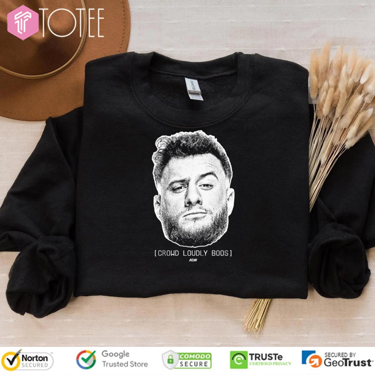 Mjf Crowd Loudly Boos Big Head Aew T-shirt 3