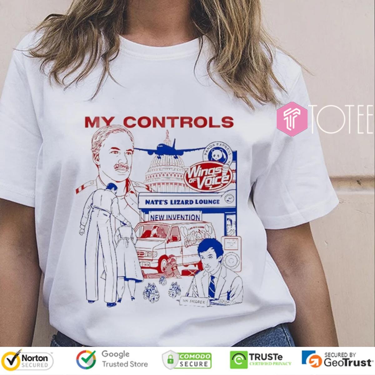 My Controls Wings Of Voices Nates Lizard Lounge New Invention T-shirt 4
