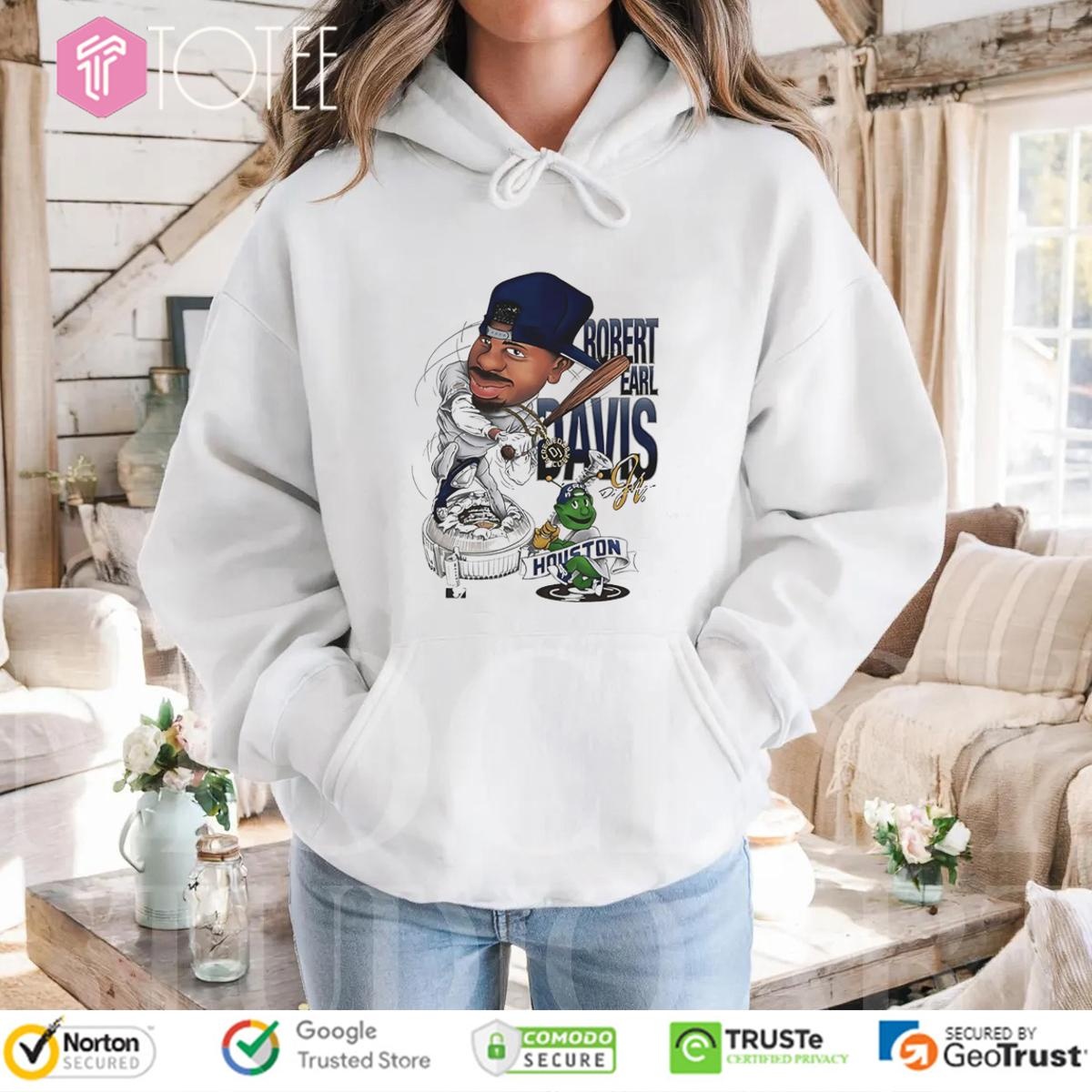 Robert Earl Davis Jr. Dj Screw Houston Baseball Ver Cartoon T-shirt 2
