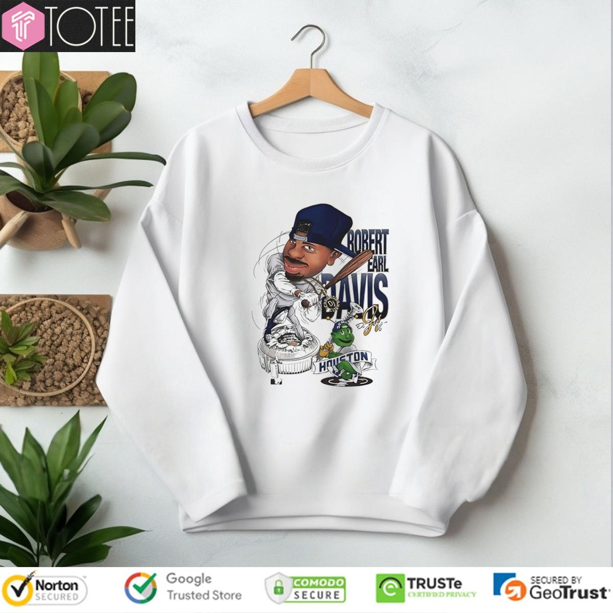 Robert Earl Davis Jr. Dj Screw Houston Baseball Ver Cartoon T-shirt 3