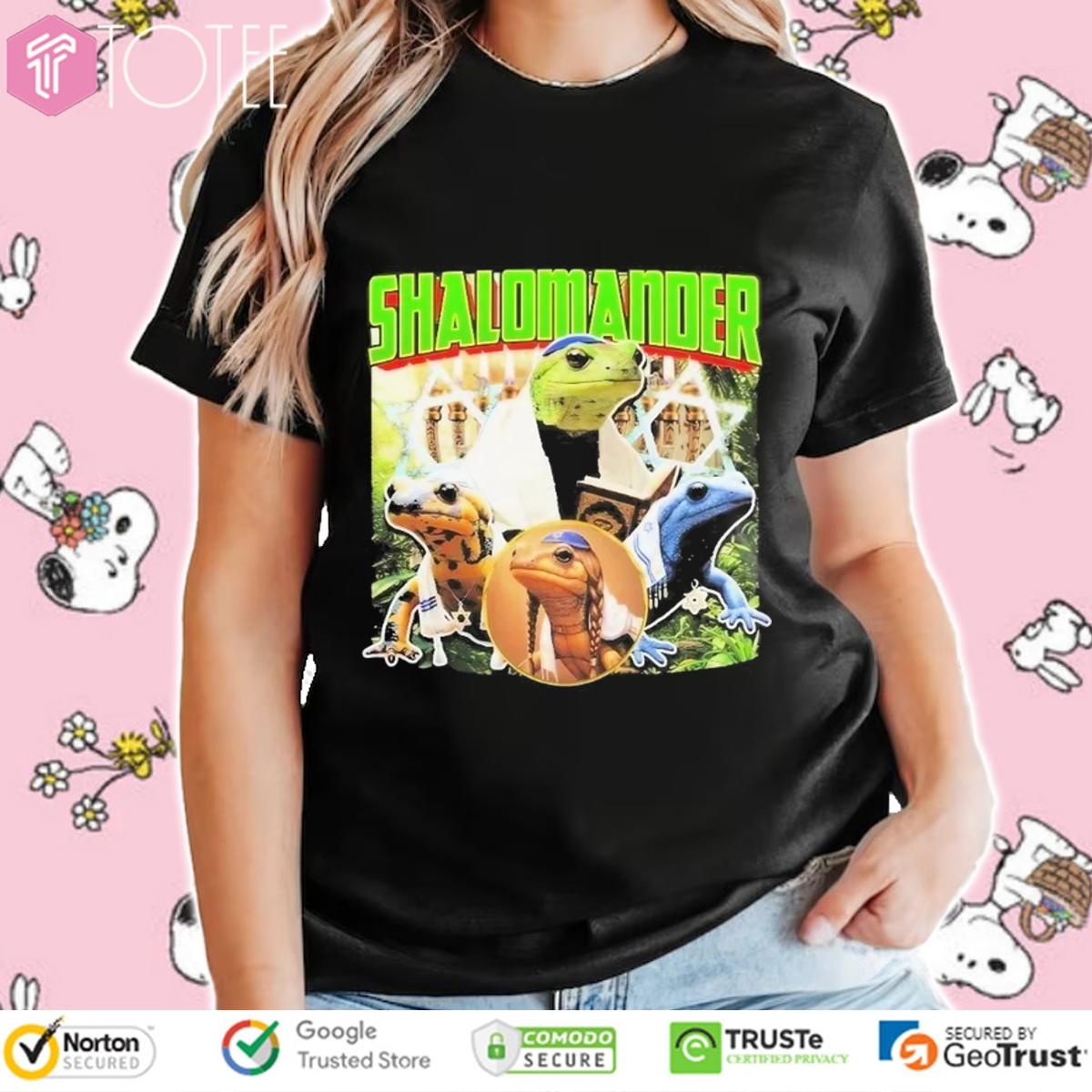 Shalomander Jewish Salamander Vintage Bootleg T-shirt 4
