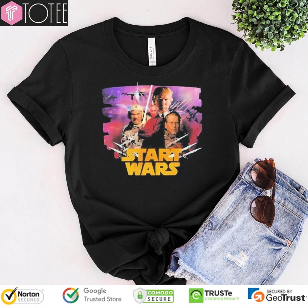 Start Wars Trump And Putin Parody Star Wars T-shirt