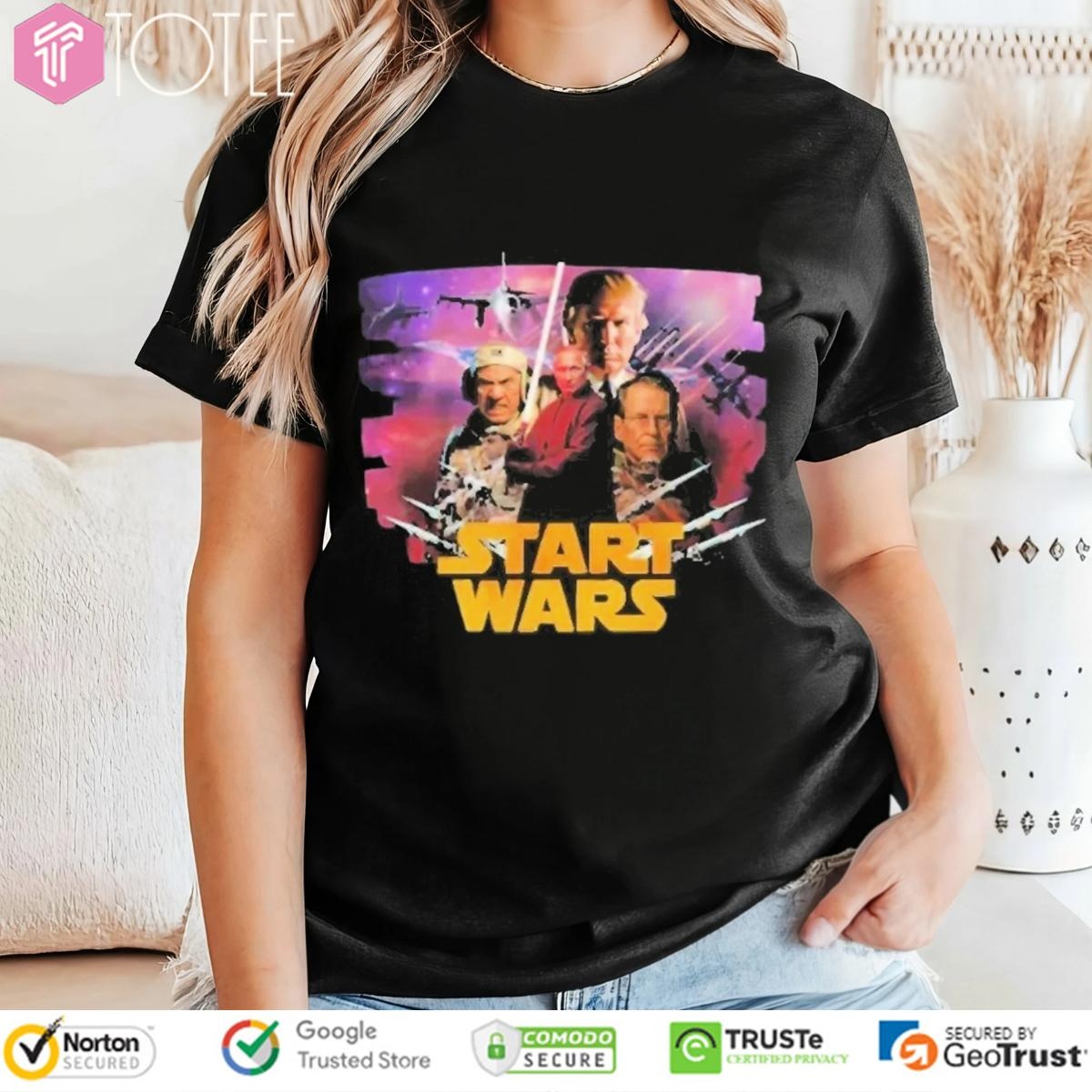 Start Wars Trump And Putin Parody Star Wars T-shirt 4