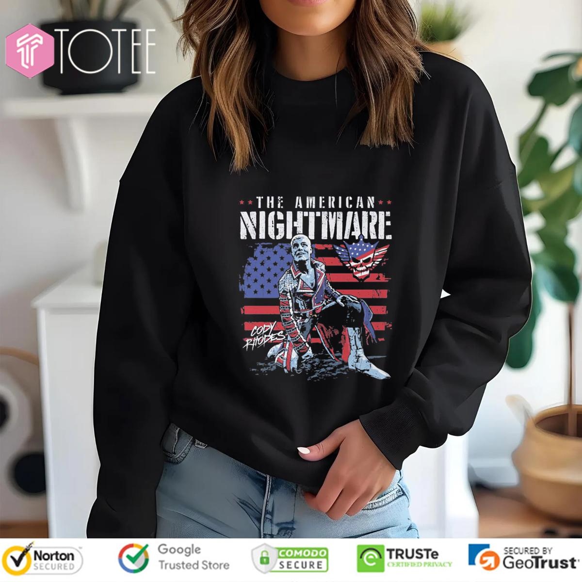 The American Nightmare Cody Rhodes American Flag T-shirt 3