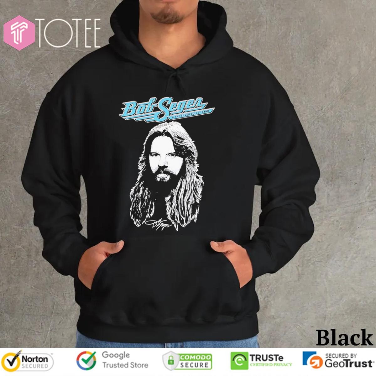 Big Head Bob Seger And The Silver Bullet Band Signature T-shirt 2