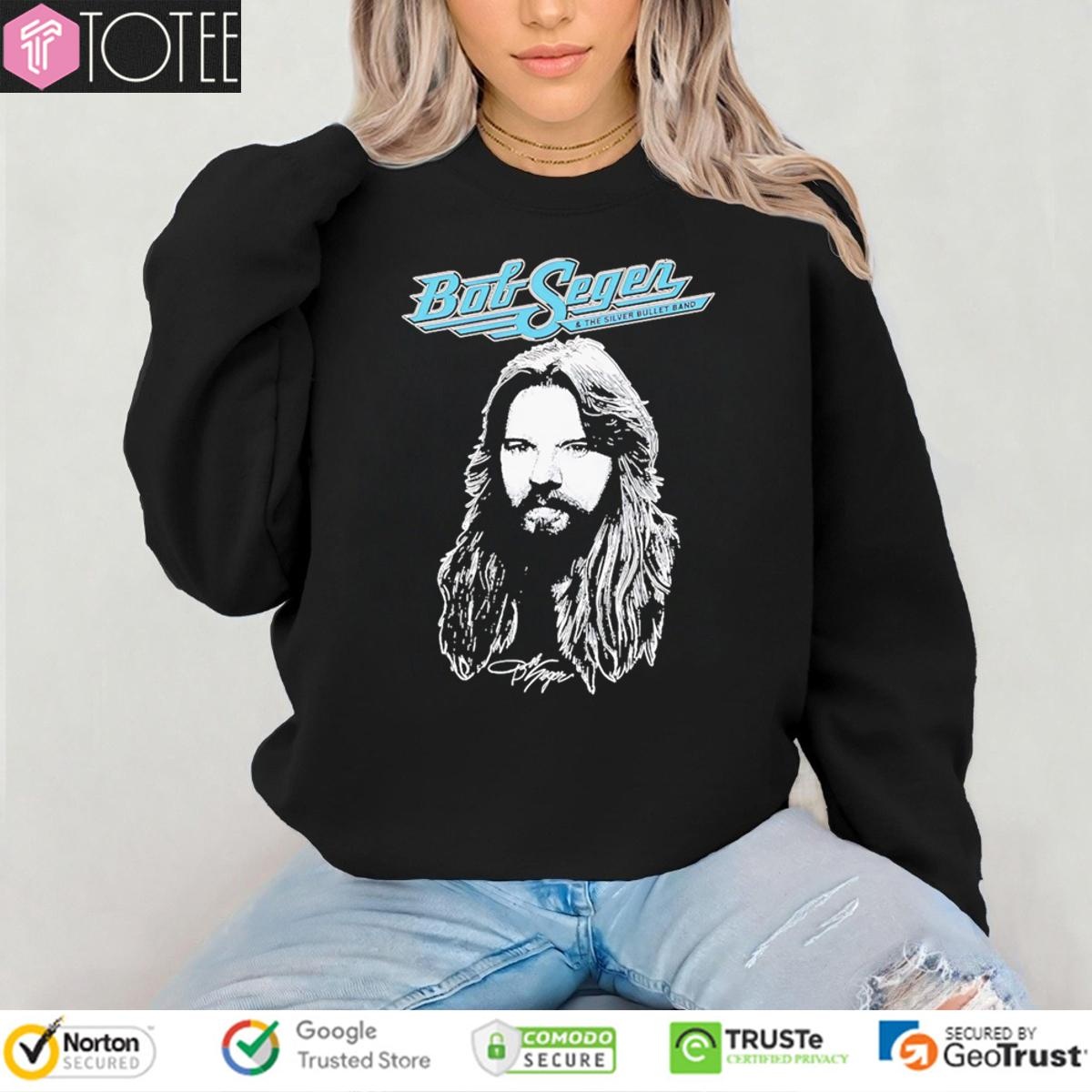 Big Head Bob Seger And The Silver Bullet Band Signature T-shirt 3