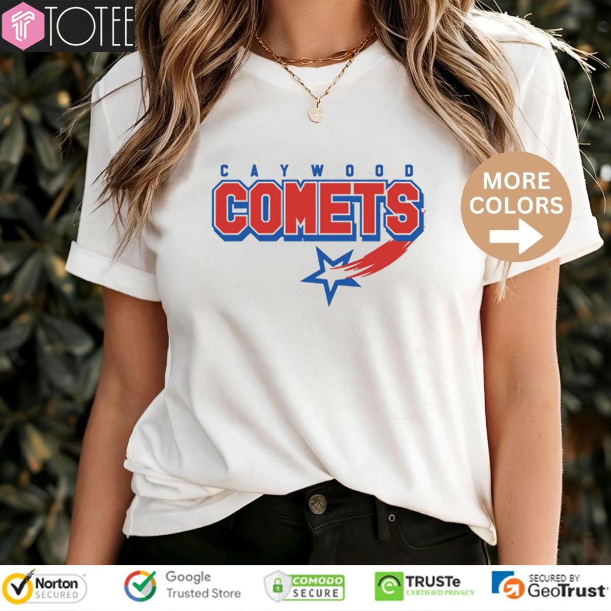 Caywood Comets Elementary School Logo T-shirt 4