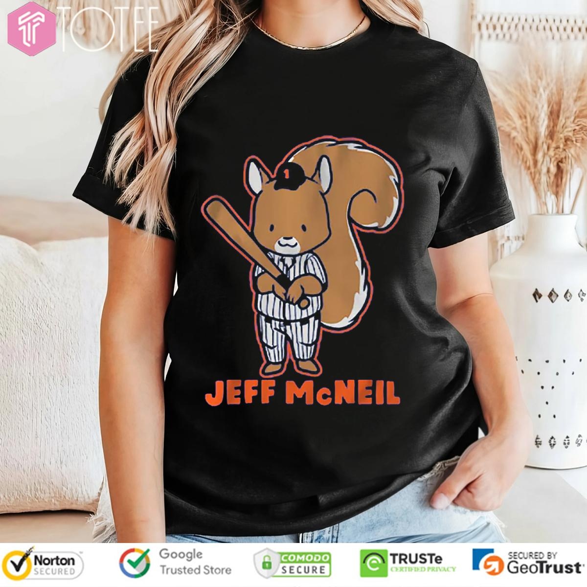 Jeff Mcneil Flying Squirrel New York Mets Baseball T-shirt 4