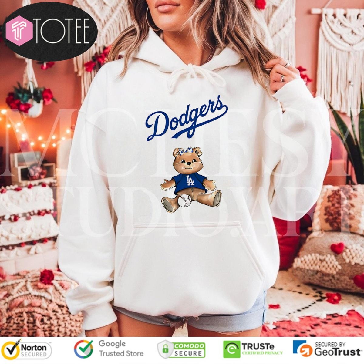 Los Angeles Dodgers X Tiny Turnip Teddy Bear T-shirt 2