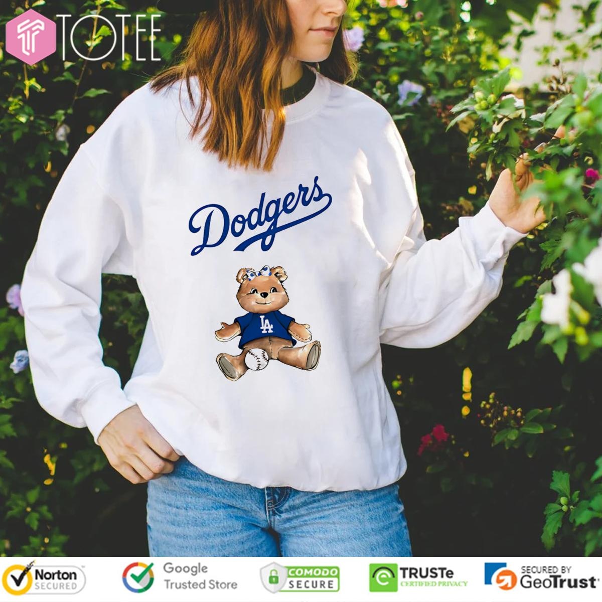 Los Angeles Dodgers X Tiny Turnip Teddy Bear T-shirt 3