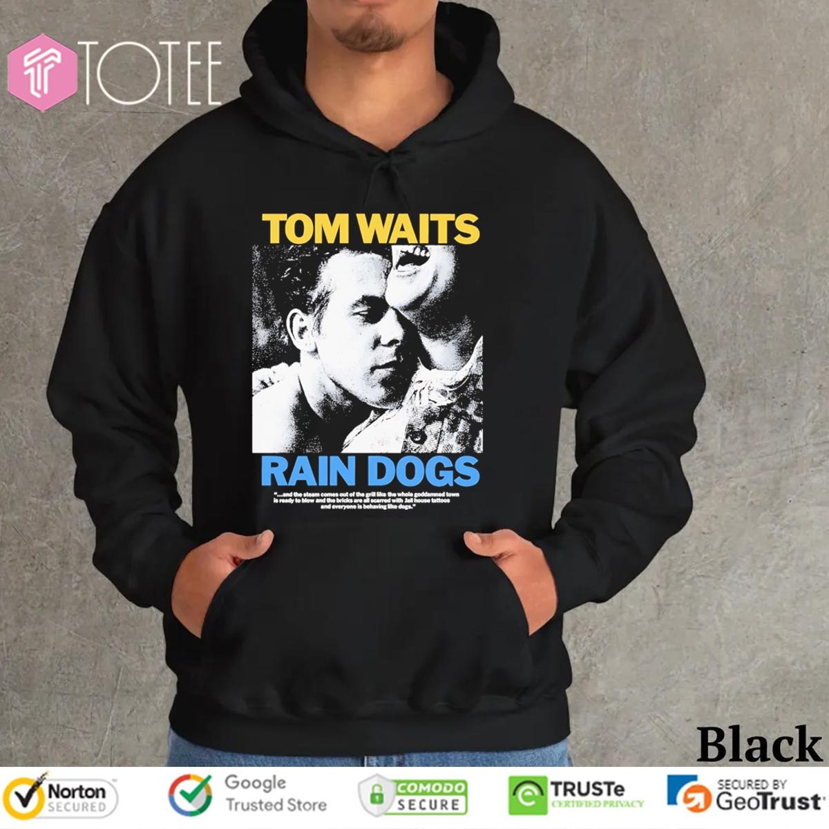 Official Tom Waits Rain Dogs Album T-shirt 2