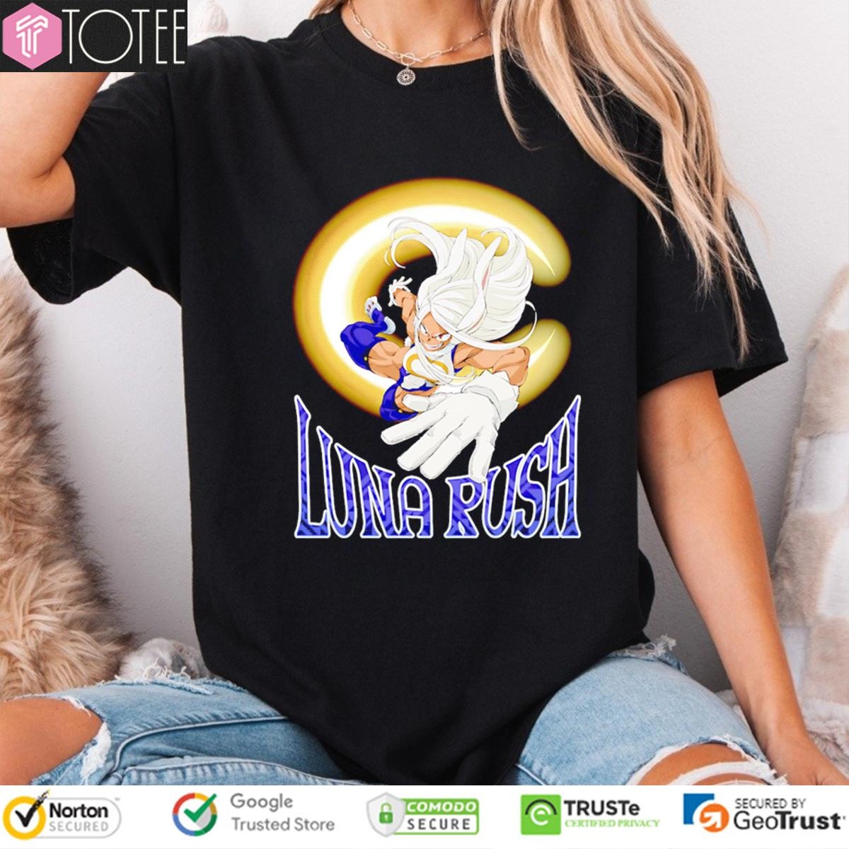 Rumi Usagiyama Rabbit Hero Mirko Luna Rush My Hero Academia T-shirt 4