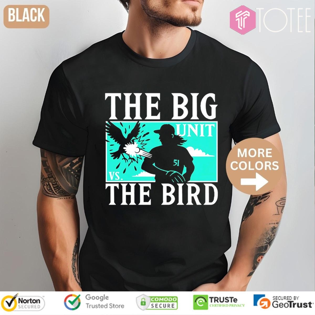 The Big Unit Randy Johnson Arizona Diamondbacks The Bird T-shirt 1