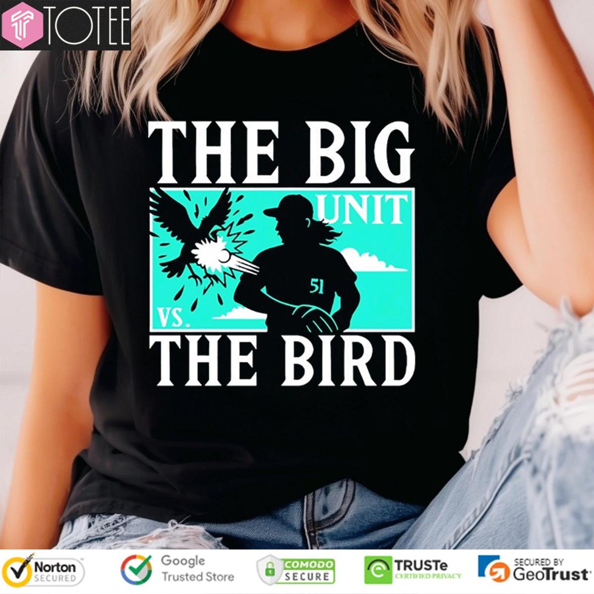 The Big Unit Randy Johnson Arizona Diamondbacks The Bird T-shirt 4