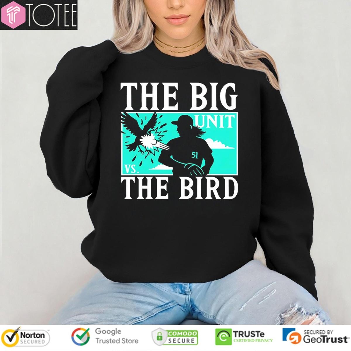 The Big Unit Randy Johnson Arizona Diamondbacks The Bird T-shirt 3