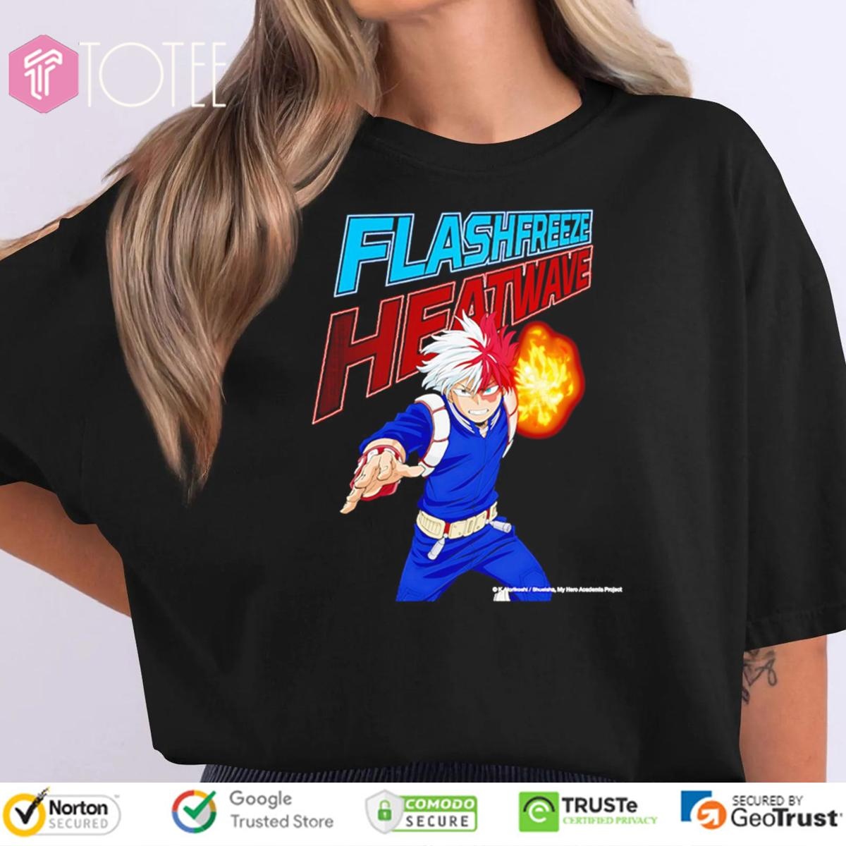 Todoroki Shoto Flashfreeze Heatwave My Hero Academia T-shirt
