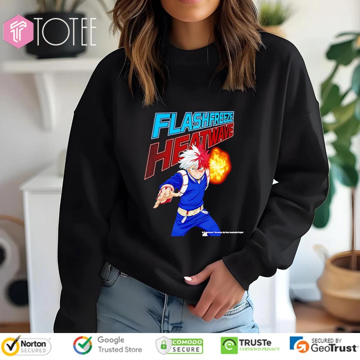 Todoroki Shoto Flashfreeze Heatwave My Hero Academia T-shirt 3