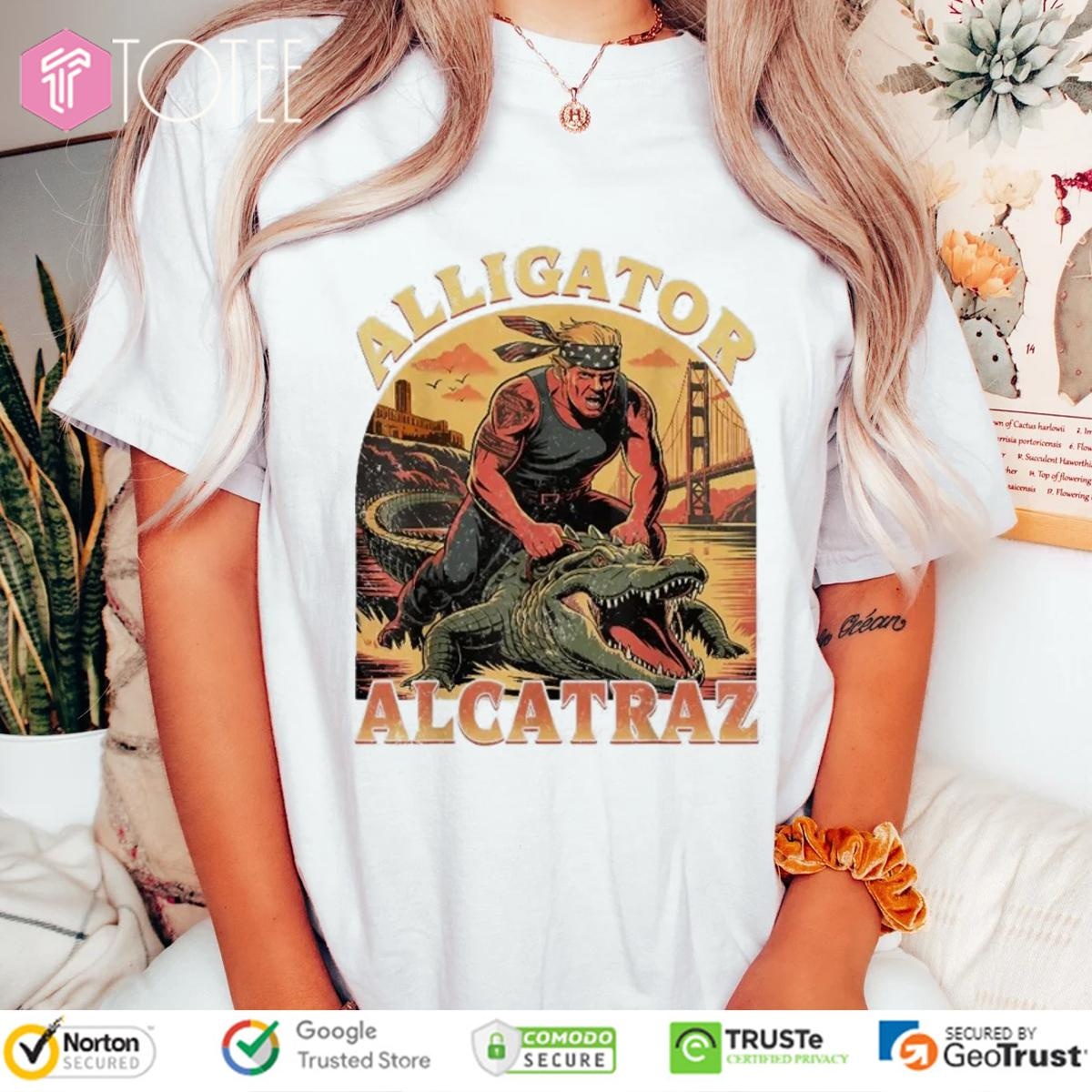 Trump Alligator Alcatraz Florida Usa Everglades T-shirt 4