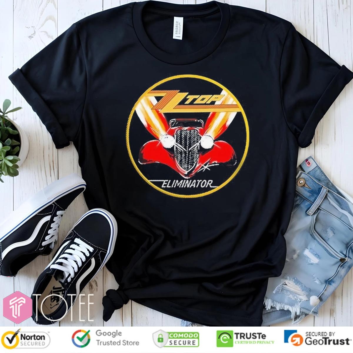 Zz Top Rock Band Eliminator Car T-shirt 1