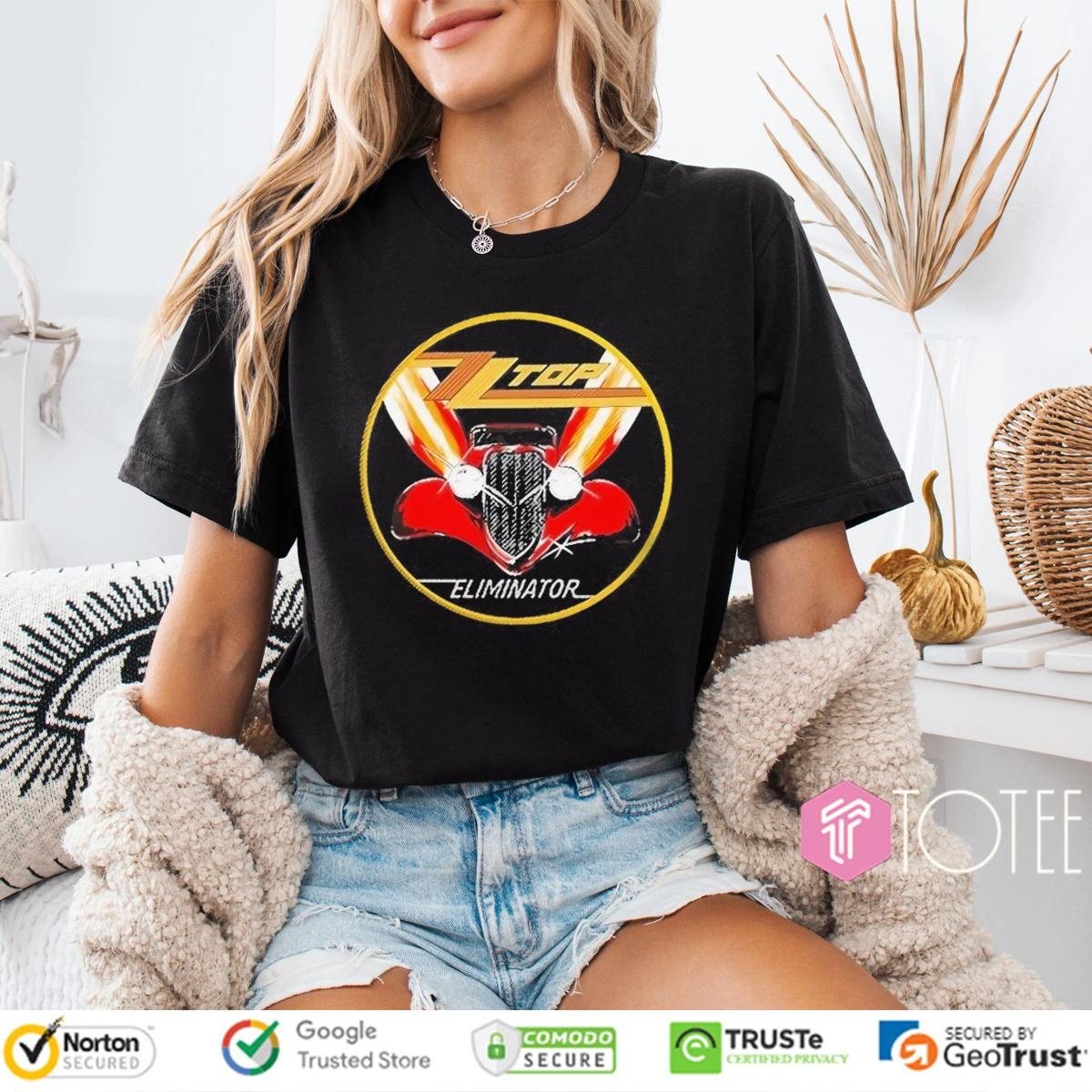 Zz Top Rock Band Eliminator Car T-shirt 4