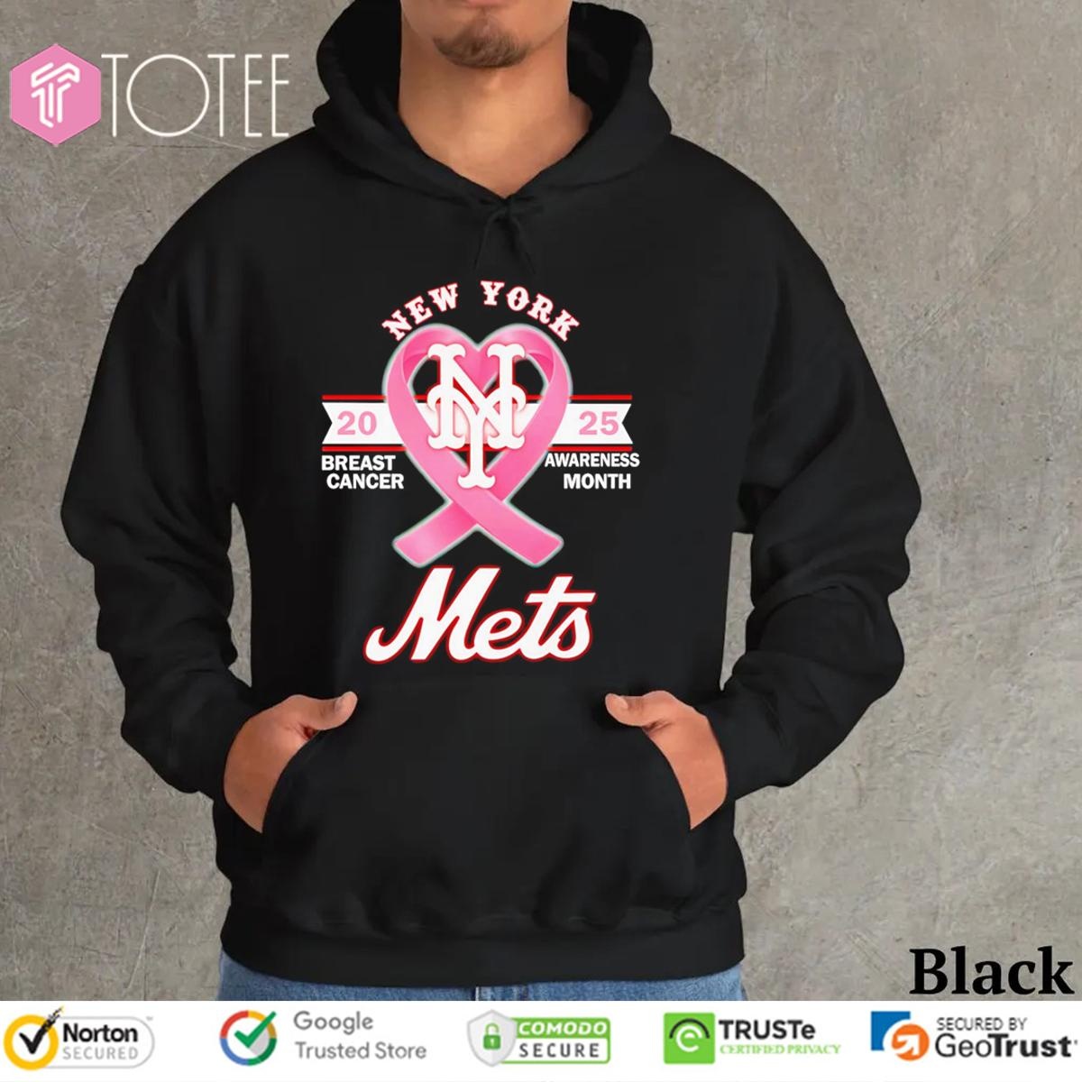 2025 Breast Cancer Awareness Month New York Mets Baseball T-shirt 2
