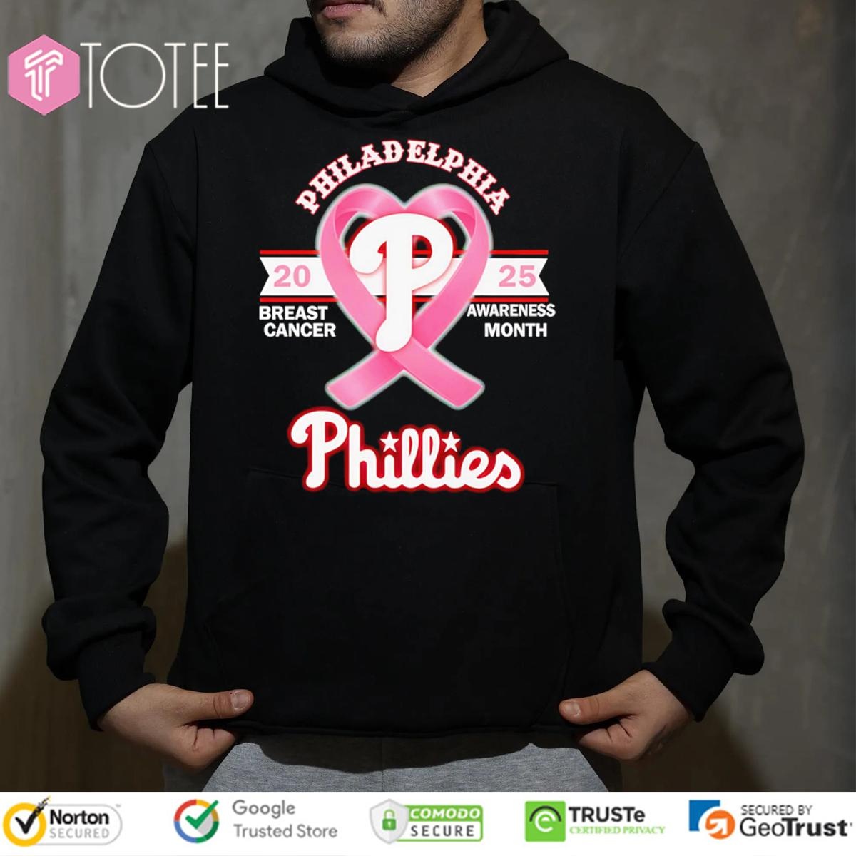 2025 Breast Cancer Awareness Month Philadelphia Phillies Baseball T-shirt 2
