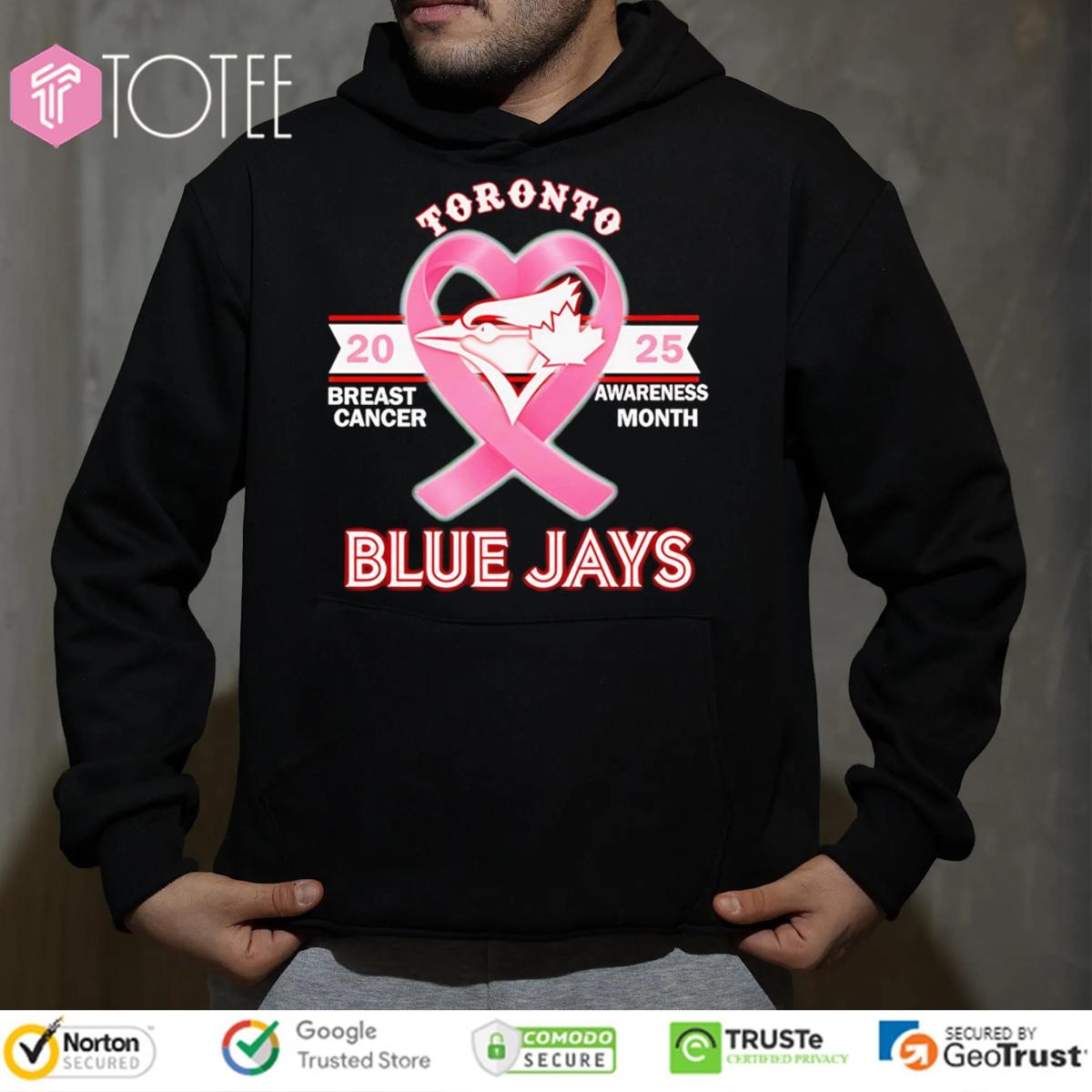 2025 Breast Cancer Awareness Month Toronto Blue Jays Baseball T-shirt 2