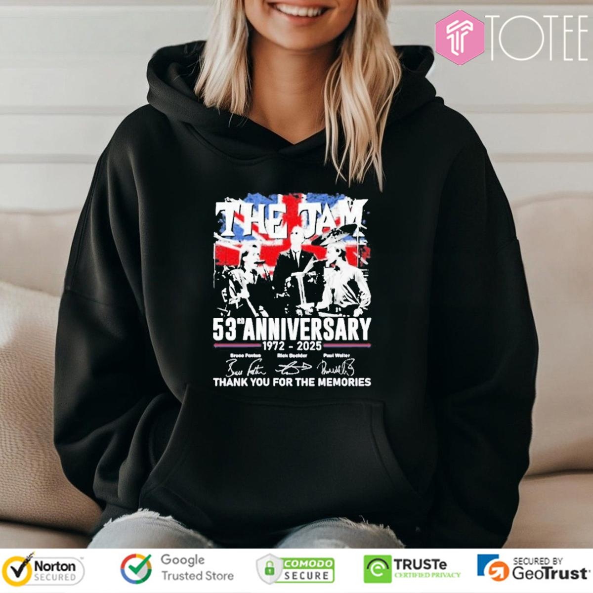 53Rd Anniversary 1972-2025 The Jam Signatures T-shirt 2