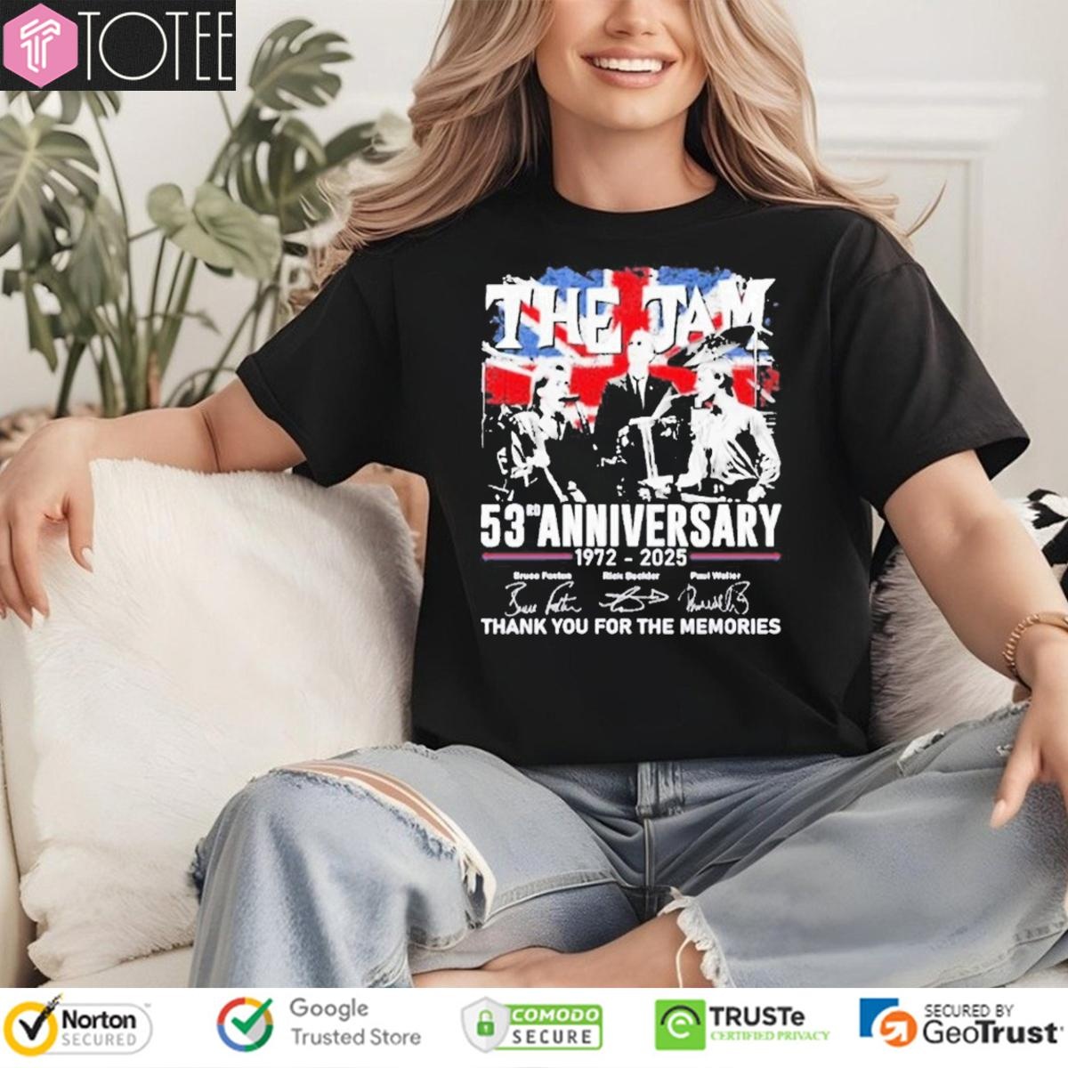 53Rd Anniversary 1972-2025 The Jam Signatures T-shirt 4