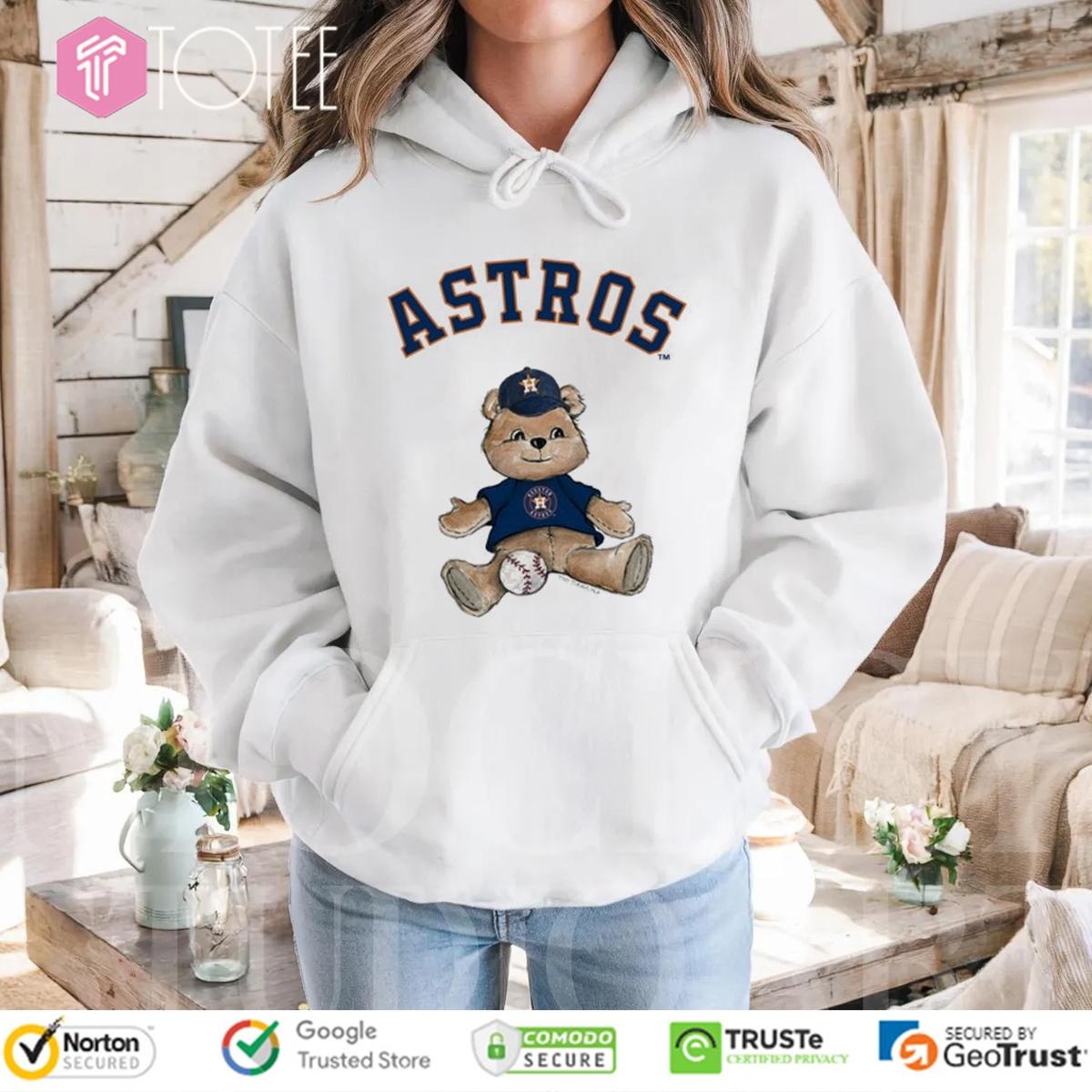 Houston Astros Tiny Turnip Teddy Bear T-shirt 2
