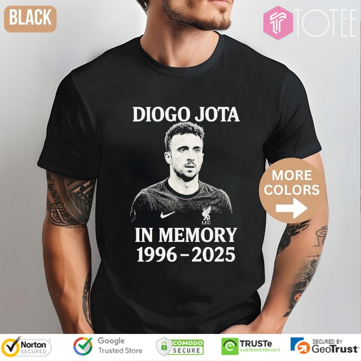 In Memory Of Diogo Jota 1996-2025 Liverpool T-shirt 1