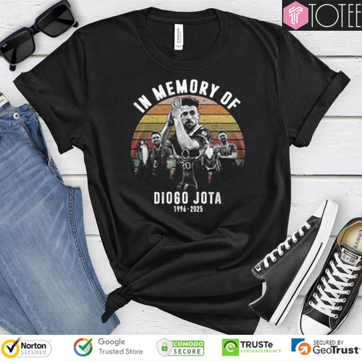 In Memory Of Diogo Jota 1996-2025 Vintage Sunset T-shirt