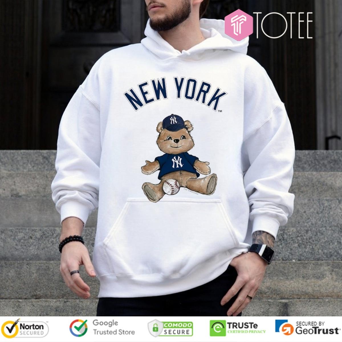 New York Yankees Baseball X Tiny Turnip Teddy Bear T-shirt 2