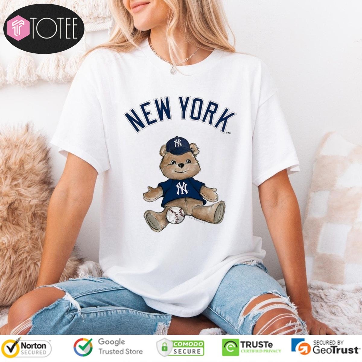 New York Yankees Baseball X Tiny Turnip Teddy Bear T-shirt 4