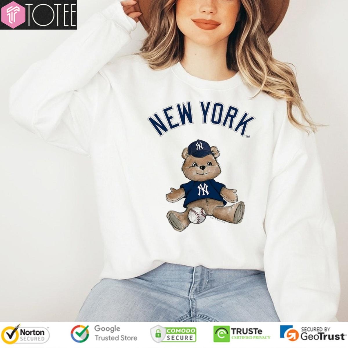 New York Yankees Baseball X Tiny Turnip Teddy Bear T-shirt 3
