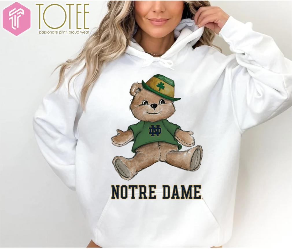 Tiny Turnip Teddy Bear Notre Dame Fighting Irish T-shirt 2