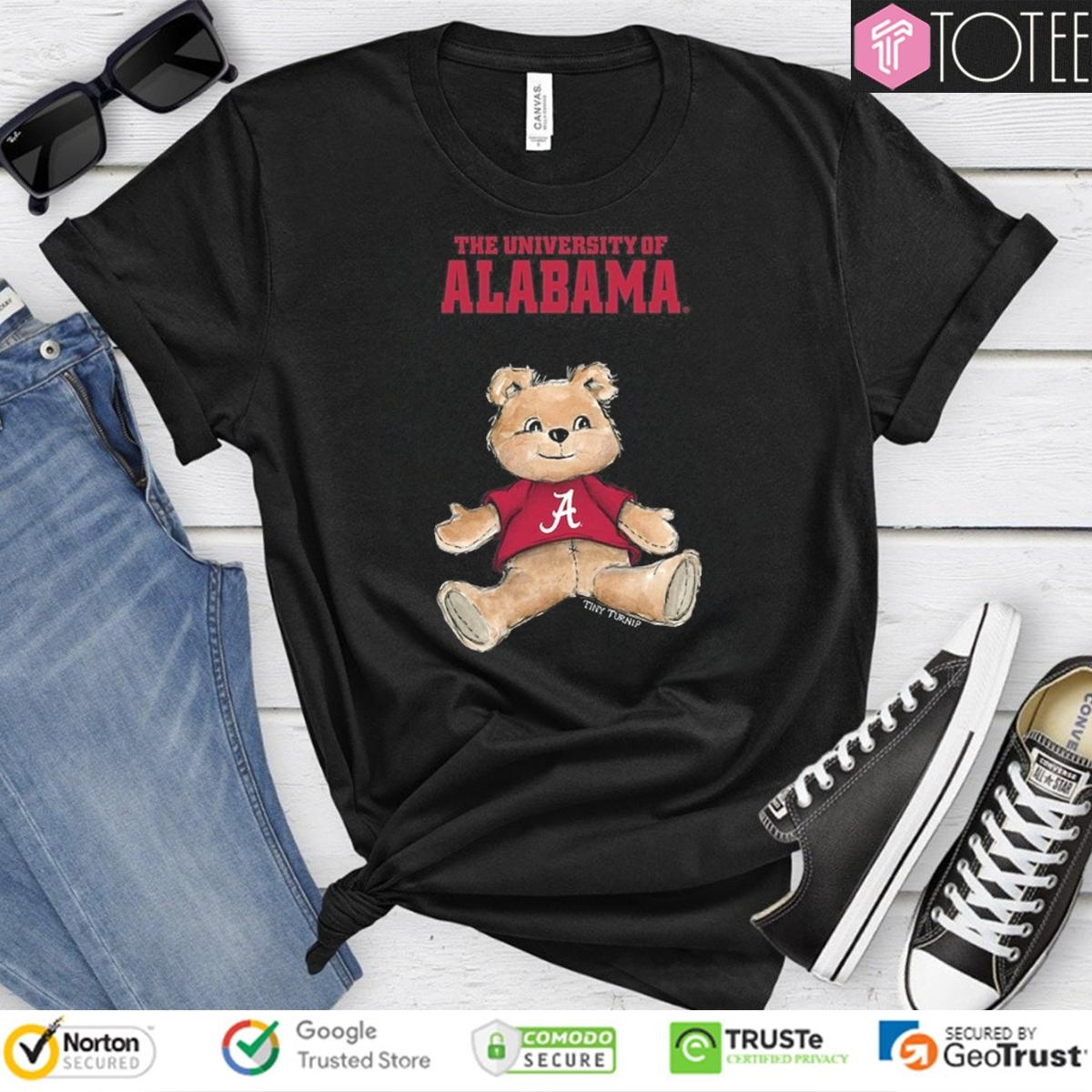 Tiny Turnip Teddy Bear X Alabama Crimson Tide T-shirt