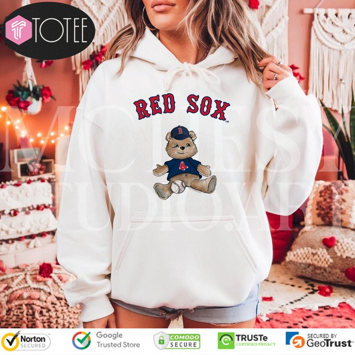 Tiny Turnip Teddy Bear X Boston Red Sox Baseball T-shirt 2