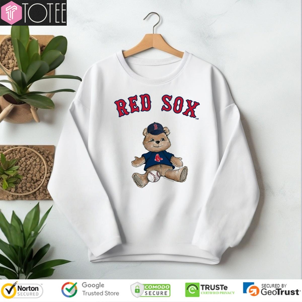 Tiny Turnip Teddy Bear X Boston Red Sox Baseball T-shirt 3