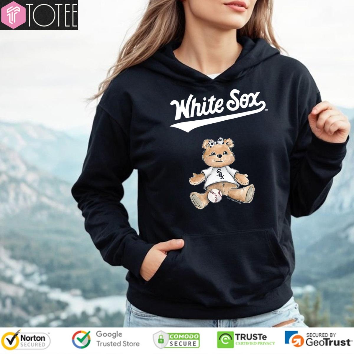 Tiny Turnip Teddy Bear X Chicago White Sox Baseball T-shirt 2