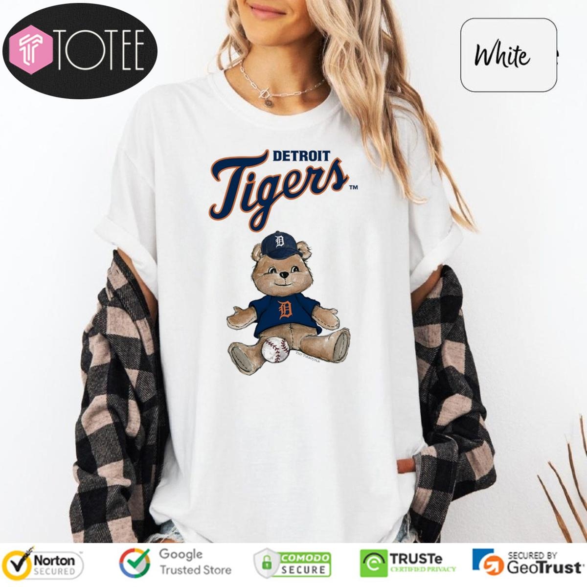 Tiny Turnip Teddy Bear X Detroit Tigers Baseball T-shirt