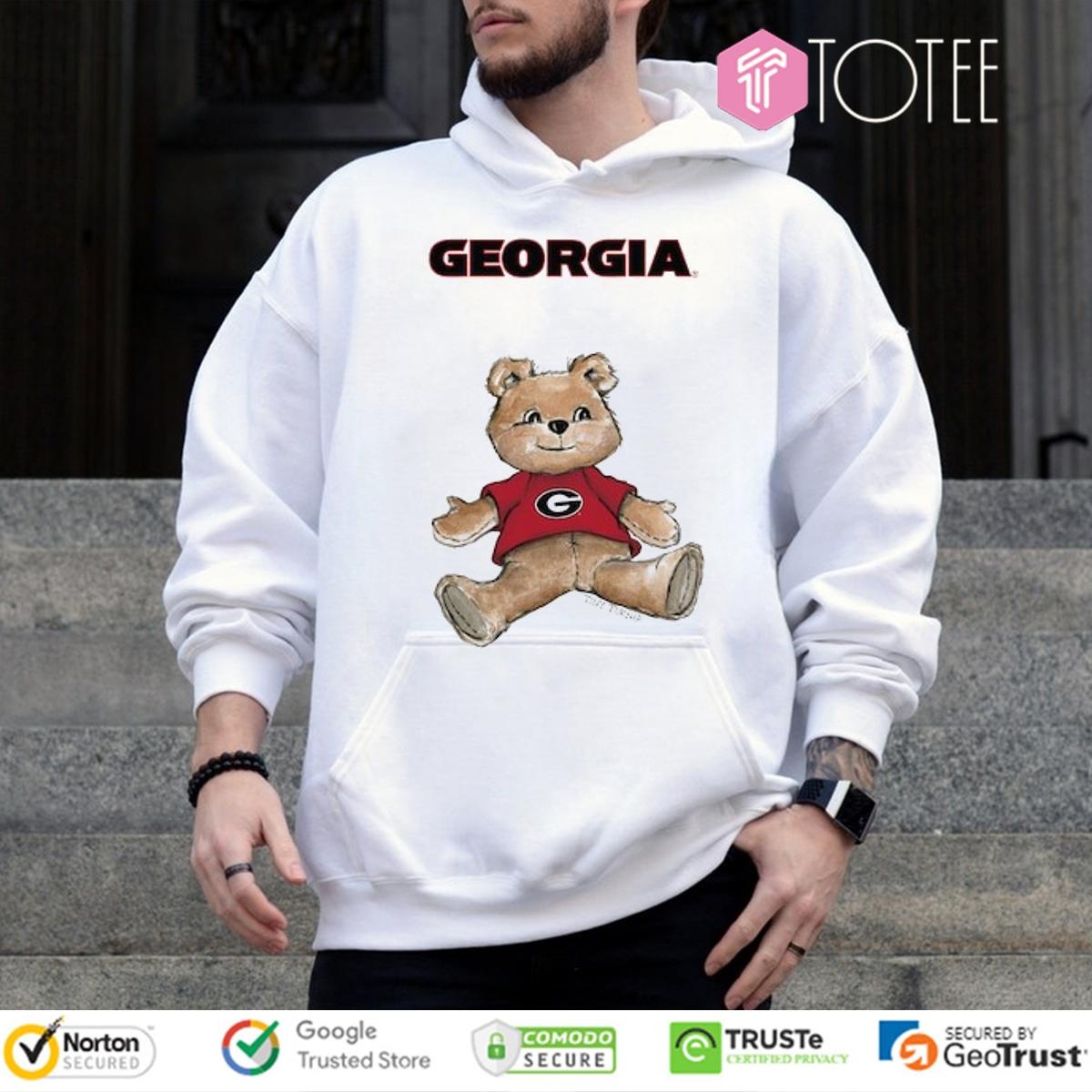 Tiny Turnip Teddy Bear X Georgia Bulldogs T-shirt 2